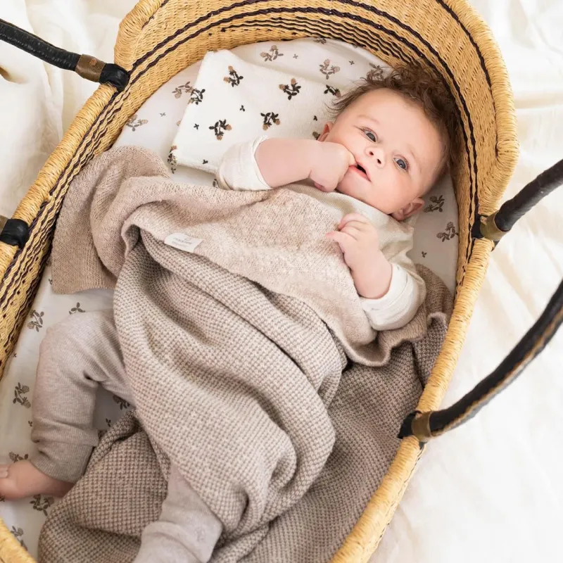 decke_fr_die_wiege_melang_4-2.webp Noppies Decken | Babyzimmer-Decke Für Die Wiege Melange Knit 75x100 Cm -