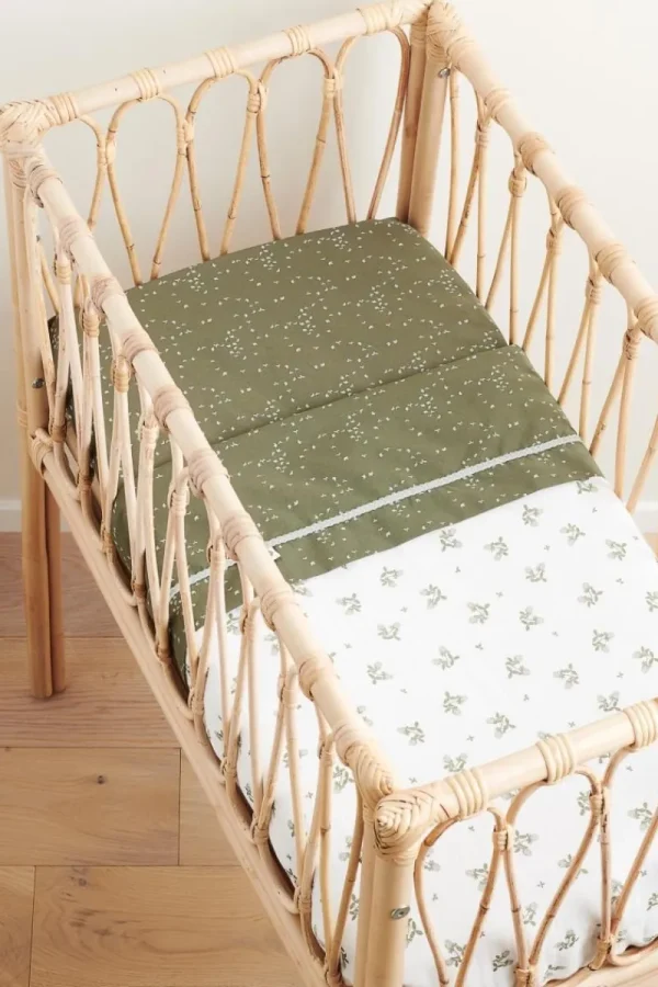 Noppies Spannbetttücher | Babyzimmer-Spannbetttuch Für Die Wiege Botanical -