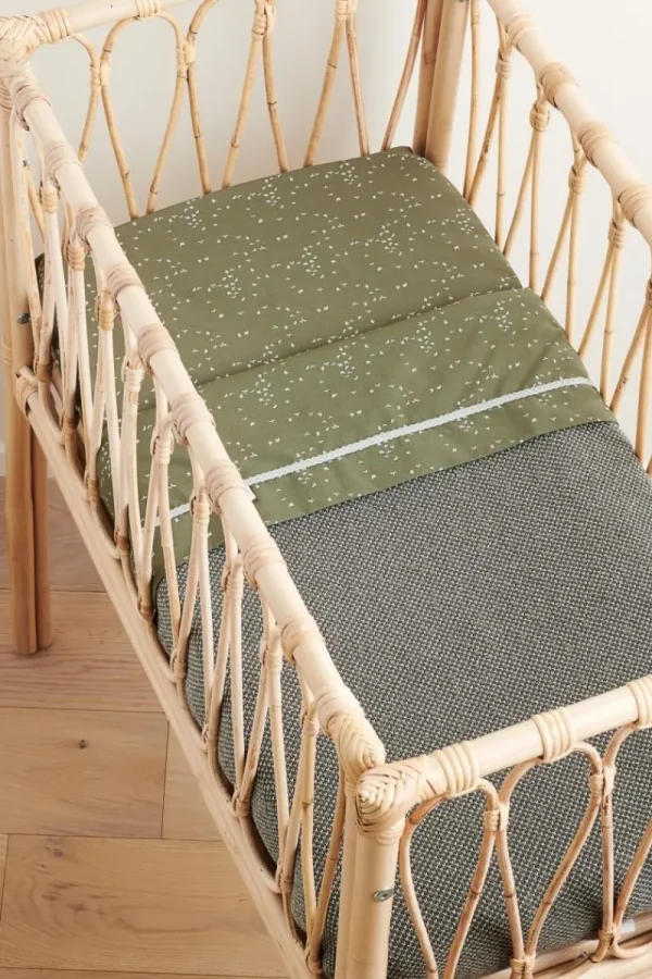 Noppies Spannbetttücher | Babyzimmer-Spannbetttuch Für Die Wiege Botanical -