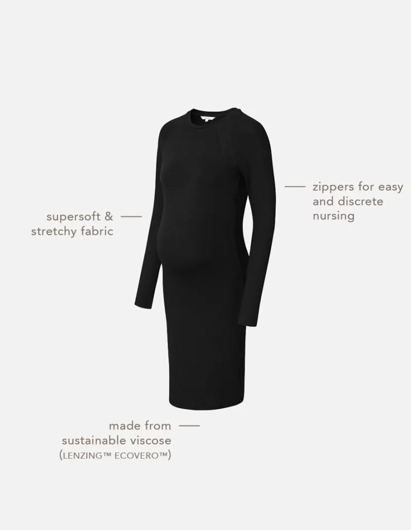 stillkleid_zane__black_6.webp Noppies Kleider | Kleider-Still-Kleid Zane -