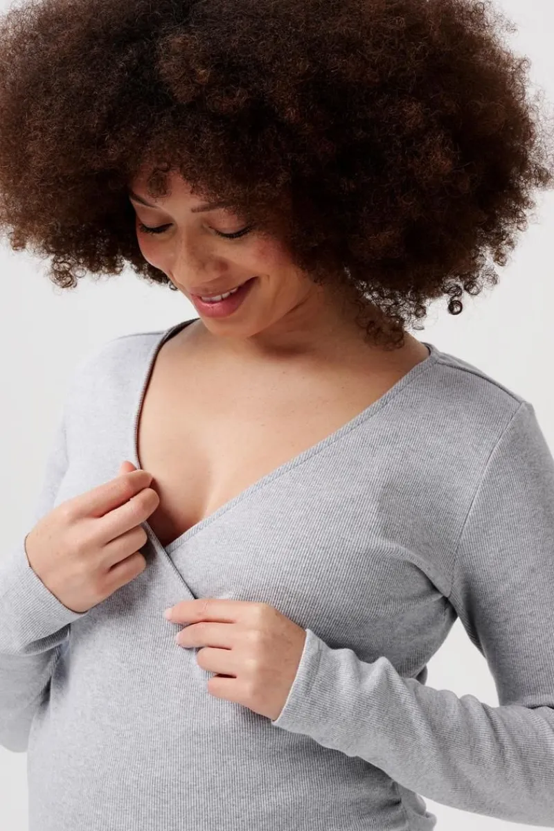 stillshirt_sara__grey_mel_6.webp Noppies Shirts | Shirts-Still-Shirt Sara -