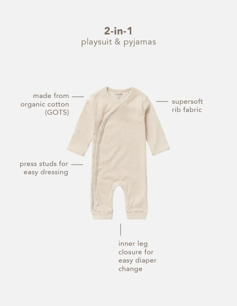 strampler_nevis__oatmeal_8.webp Noppies Spielanzug | Basics-Strampler Nevis -